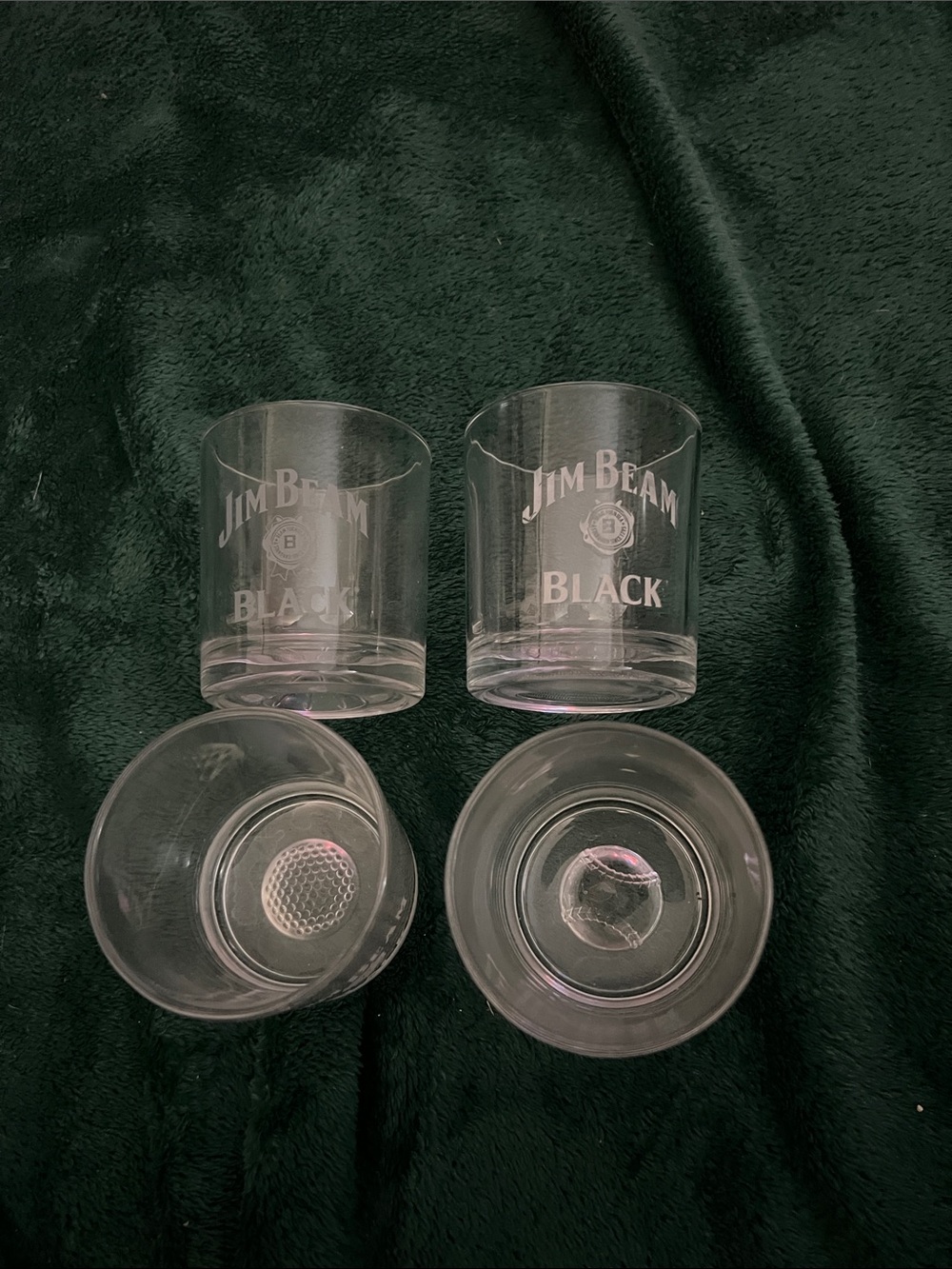 Jim Beam Black Set of 4 Old Fashioned glasses